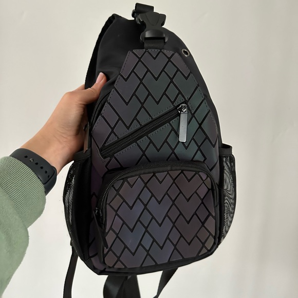 Small Reflective Backpack - Perfect for Raves and Festivals - Picture 5 of 9